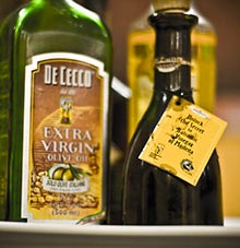 olive oil and balsamic vinegar