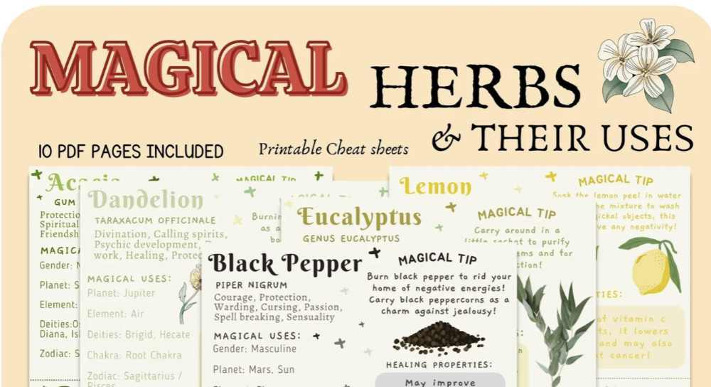 10 herbs and their magical uses