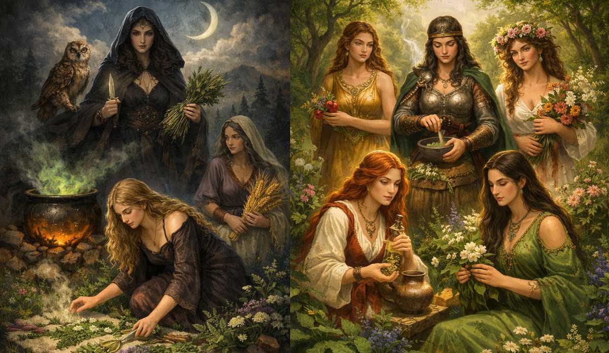Green Goddesses: Mythic Keepers of Herbs and Healing